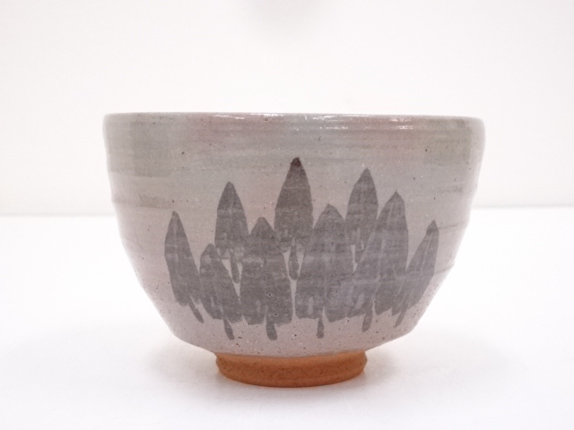 茶道具 灰志野 茶碗 寺田美山造 共箱 美品 739 道具 ] - 道具 寺田美山造 灰志野茶碗 | ネットショップ圭 netshop Kei